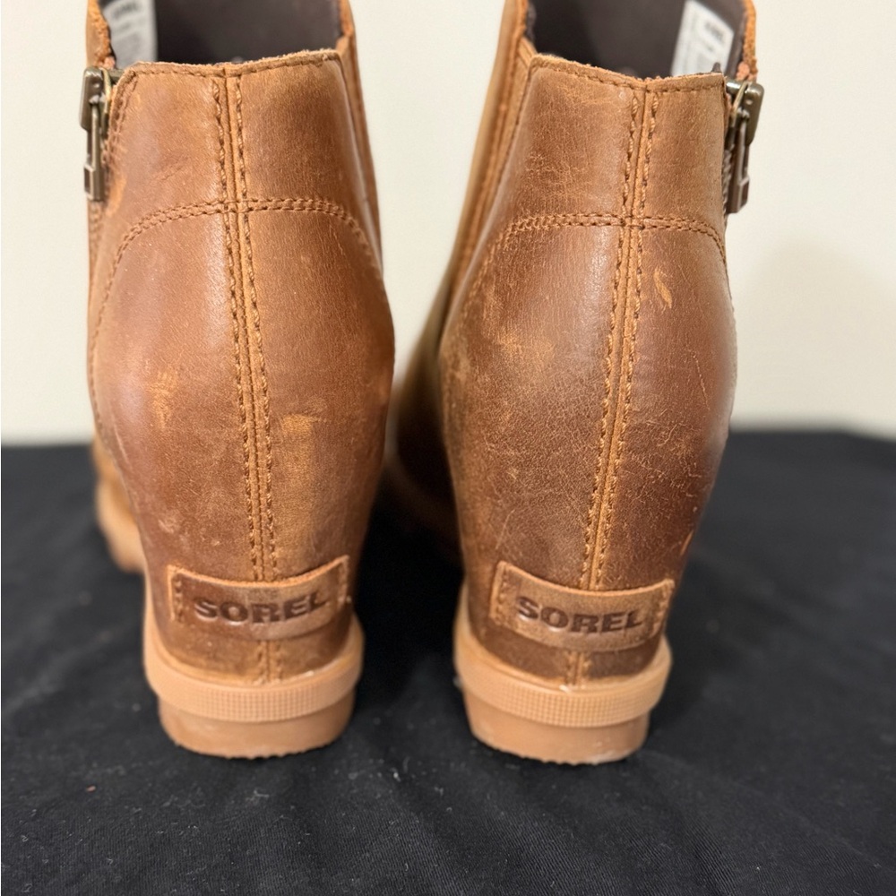Sorel Brown Leather Ankle Boots - Picture 4 of 6